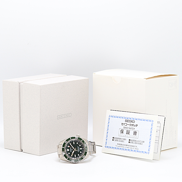 デッドストック級 保/箱付 稼働 美品 セイコー プロスペックス 6R54-00D0 AT/自動巻 緑文字盤 メンズ腕時計 0033110 10ERT ABC17134 SMZ_画像5