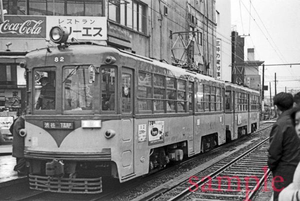 東急下高井戸線デハ82+81 昭和44年 三軒茶屋 KG判_画像1