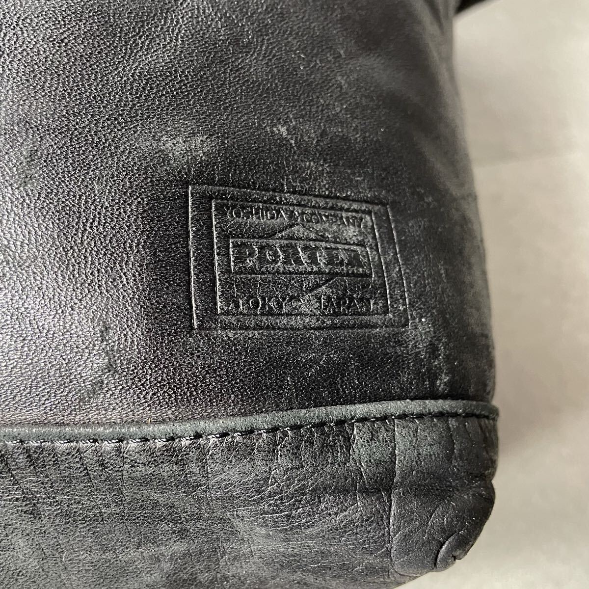  супер редкий / лошадь кожа / прекрасный товар * Porter PORTER Yoshida bag Frank шлем сумка плечо mesenja- бизнес 2way все кожа 