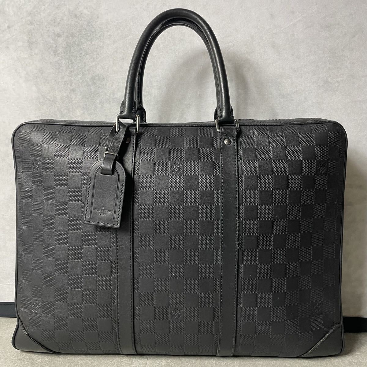 正規品/高級モデル●LOUIS VUITTON ルイヴィトン ビジネスバッグ ショルダー ダミエアンフィニ ポルトドキュマン ヴォワヤージュ レザー_画像2
