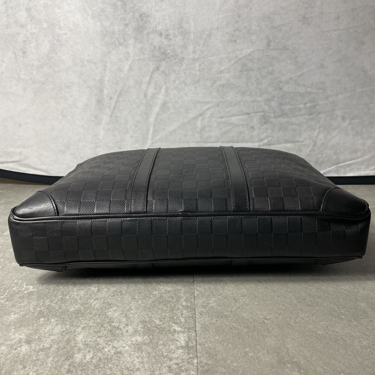 正規品/高級モデル●LOUIS VUITTON ルイヴィトン ビジネスバッグ ショルダー ダミエアンフィニ ポルトドキュマン ヴォワヤージュ レザー_画像4