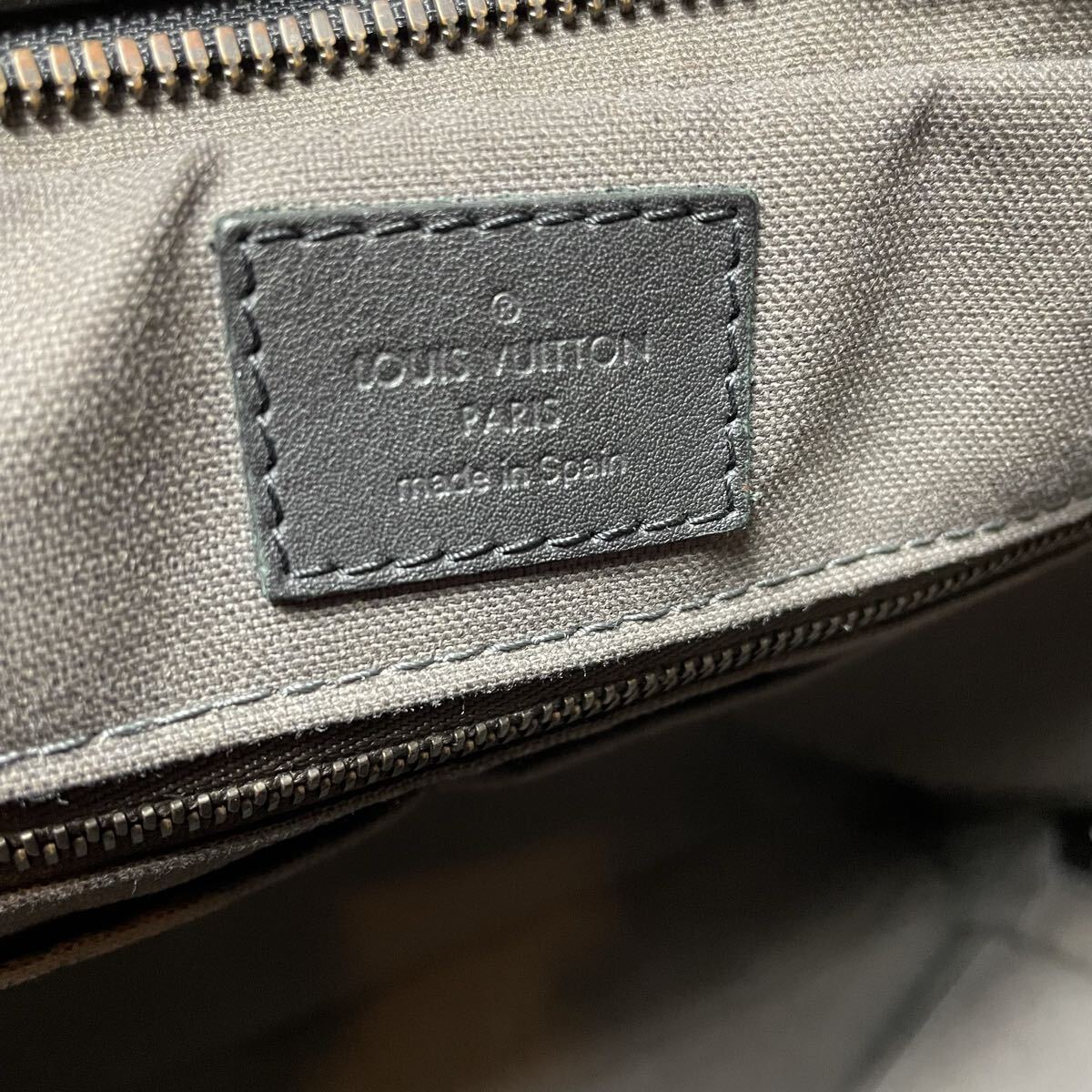 正規品/高級モデル●LOUIS VUITTON ルイヴィトン ビジネスバッグ ショルダー ダミエアンフィニ ポルトドキュマン ヴォワヤージュ レザー_画像10