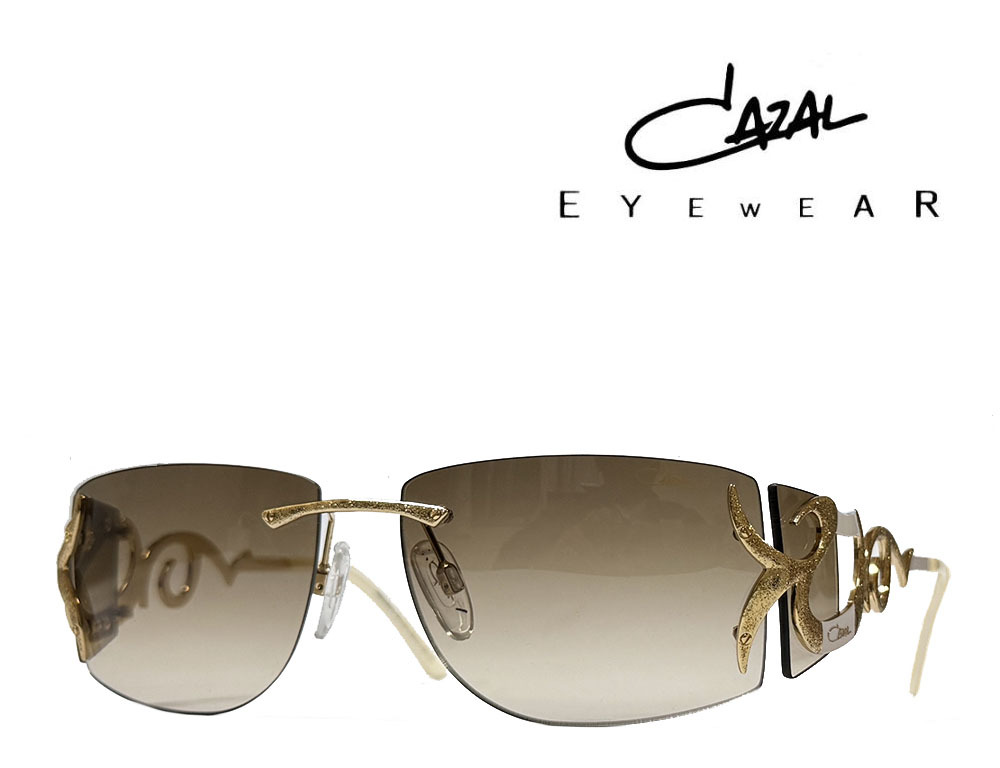 【CAZAL】 カザール サングラス LEGENDS MOD.9019 COL002 ゴールドラメ・ホワイト 国内正規品_画像1