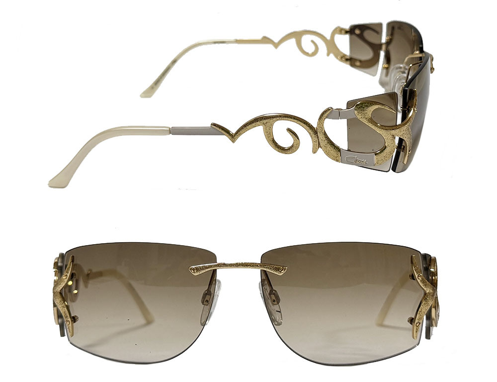 【CAZAL】 カザール サングラス LEGENDS MOD.9019 COL002 ゴールドラメ・ホワイト 国内正規品_画像2