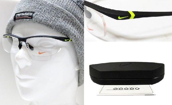 【NIKE VISION】 ナイキ　メガネフレーム　ボルテックス　7070/3　002　マットブラック　超軽量　国内正規品_画像3