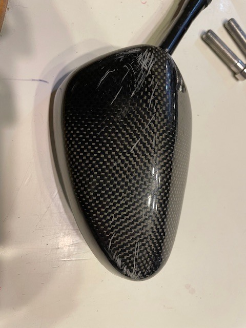 マジカルレーシング カーボンミラー中古 ボルト付き_画像7