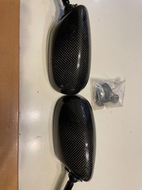 マジカルレーシング カーボンミラー 予備部品付き 中古_画像2