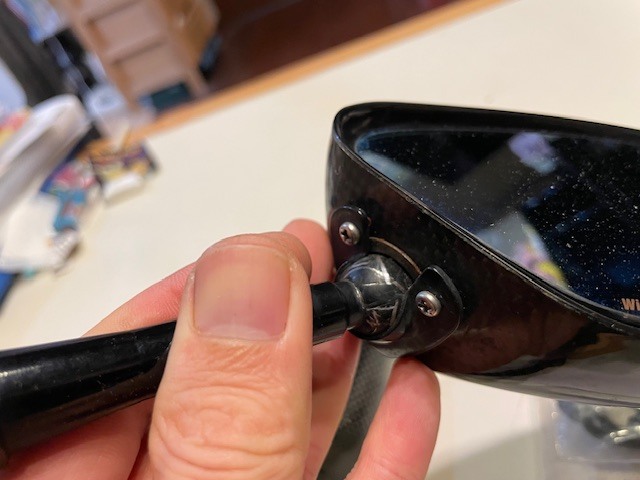 マジカルレーシング カーボンミラー 予備部品付き 中古_画像4