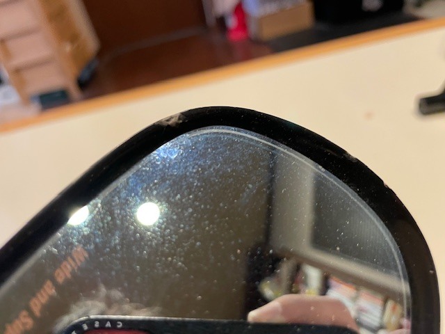 マジカルレーシング カーボンミラー 予備部品付き 中古_画像6