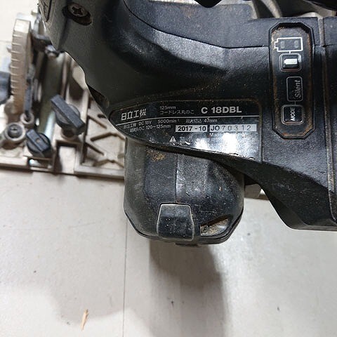 [ б/у текущее состояние товар ] Hitachi Koki Hitachi C18DBL 125. беспроводной круг noko