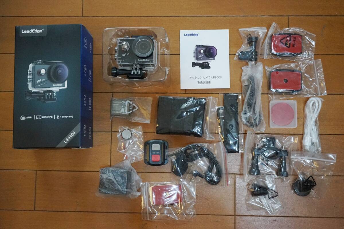 LeadEdge LE8000 アクションカメラ 4K/30FPS 使用1度のみ中古美品_画像9