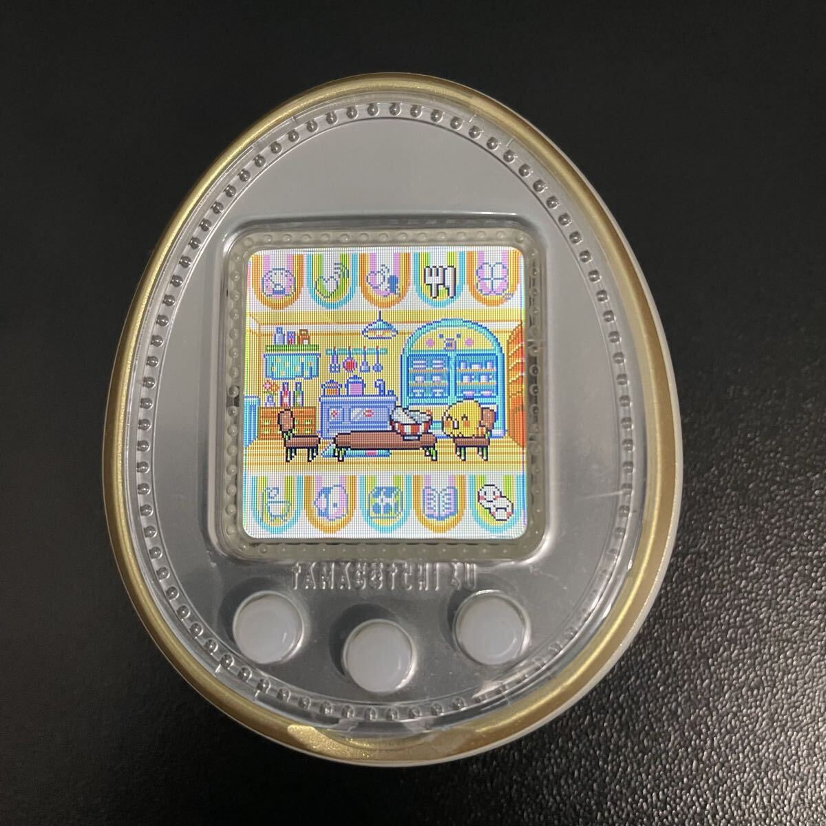 たまごっち4U 4u BANDAI バンダイ Tamagotchi 4U ホワイト イエロー 白色 黄色 当時物_画像2