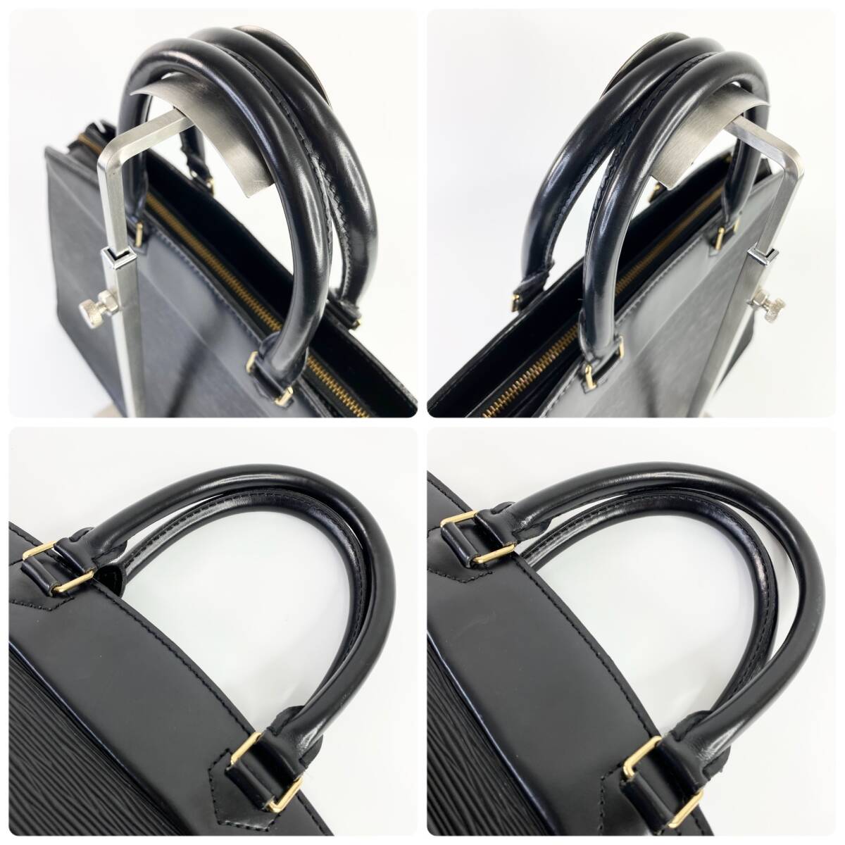 LOUIS VUITTON ルイヴィトン エピ リヴィエラ ハンドバッグ ビジネスバッグ ブラック ノワール 黒 M48182_画像4
