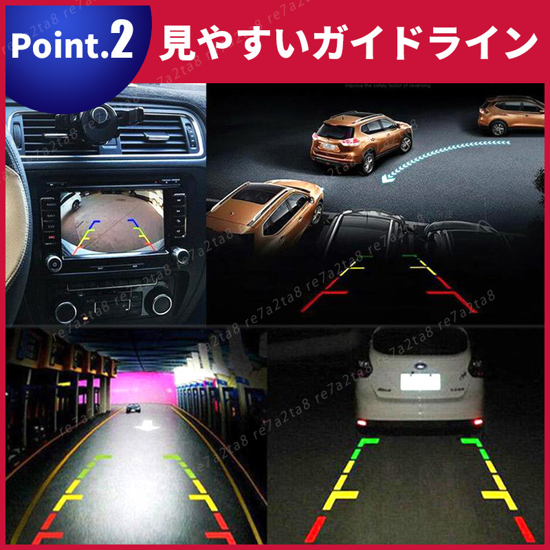 カロッツェリア バックカメラ リアモニター カーナビ 楽ナビ avic-mrz09 リアカメラ サイバーナビ 小型カメラ 7インチ 8インチ 9インチ_画像5