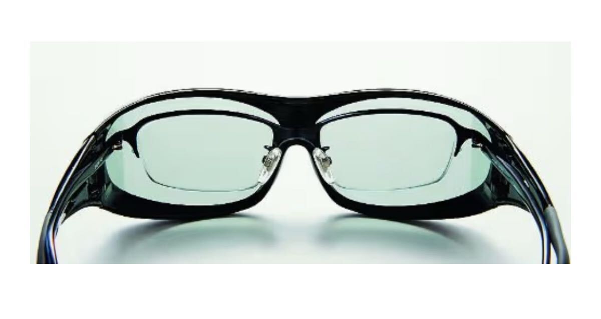 [ не использовался товар ]AXE Axe over солнцезащитные очки прозрачный серый UV cut поляризирующая линза с футляром осмотр Ran велосипед мотоцикл рыбалка 100 иен старт 