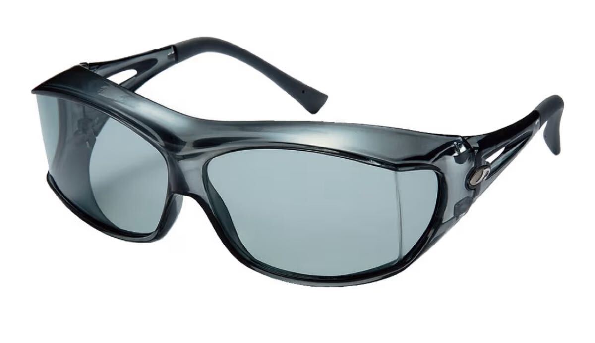 [ не использовался товар ]AXE Axe over солнцезащитные очки прозрачный серый UV cut поляризирующая линза с футляром осмотр Ran велосипед мотоцикл рыбалка 100 иен старт 