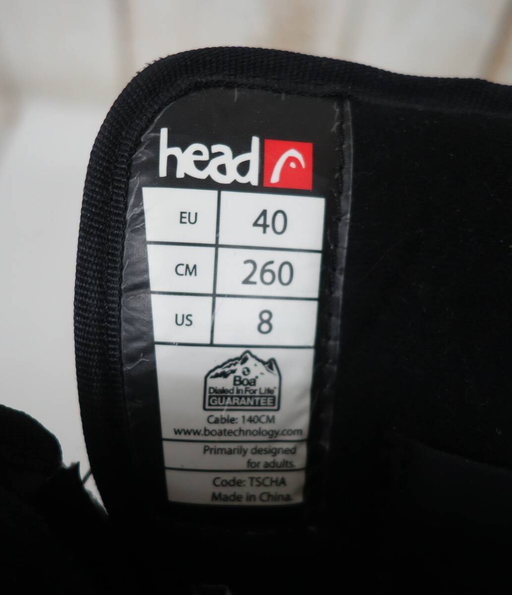 WINTER　ウィンタースポーツ　 SNOW BOARD　高級スノーボードブーツ　＊HEAD　ヘッド＊ART.350903　サイズ 26.0cm ブラック/ライム　BOA_画像8