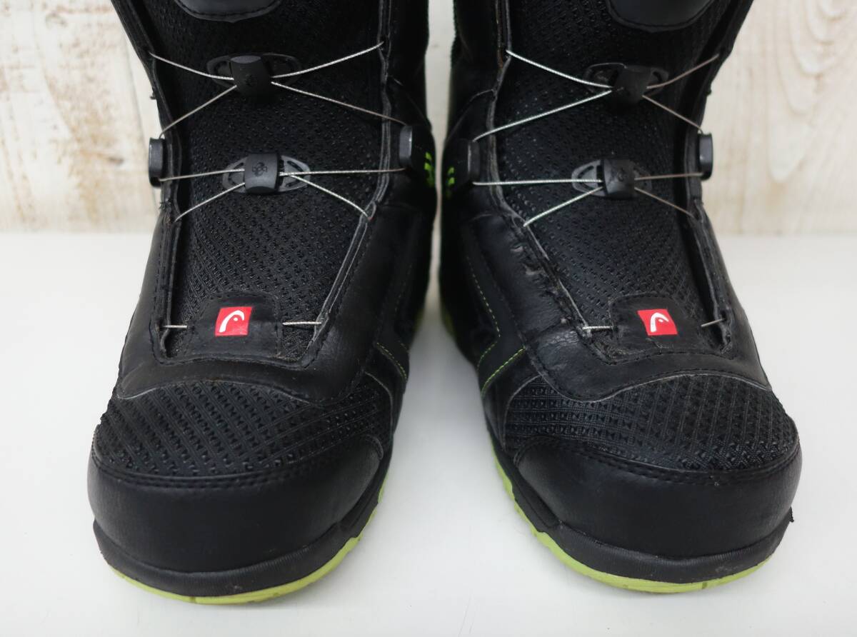 WINTER　ウィンタースポーツ　 SNOW BOARD　高級スノーボードブーツ　＊HEAD　ヘッド＊ART.350903　サイズ 26.0cm ブラック/ライム　BOA_画像5