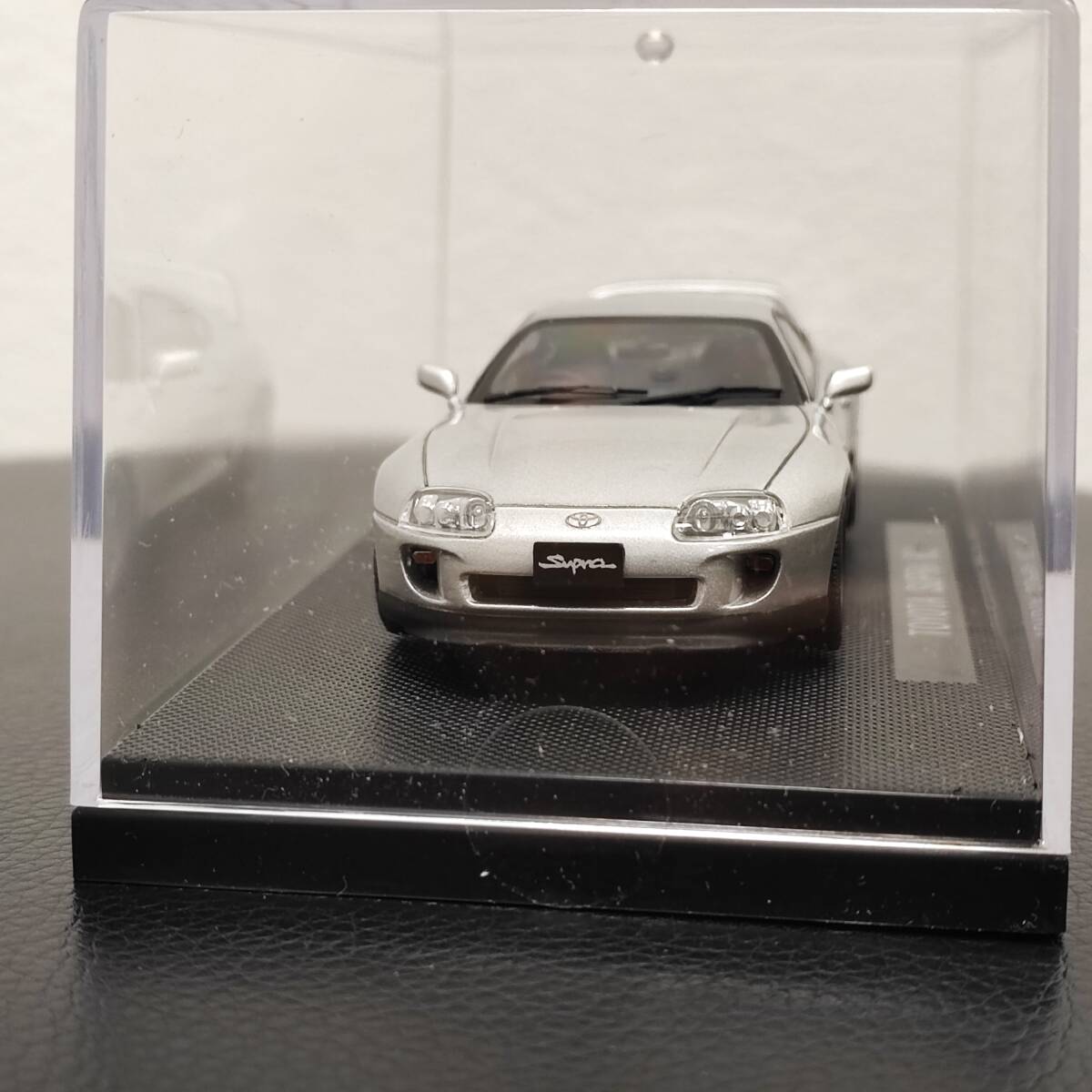 EBBRO 1/43 TOYOTA SUPRA RZ シルバー エブロ トヨタスープラ シルバー ケース未開封品 ケース付きミニカー_画像4