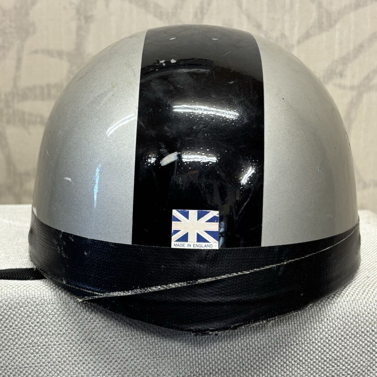 dabida(Davida) Англия производства шлем Capton British Tradition полушлем semi-hat подлинная вещь Vintage половина ад 