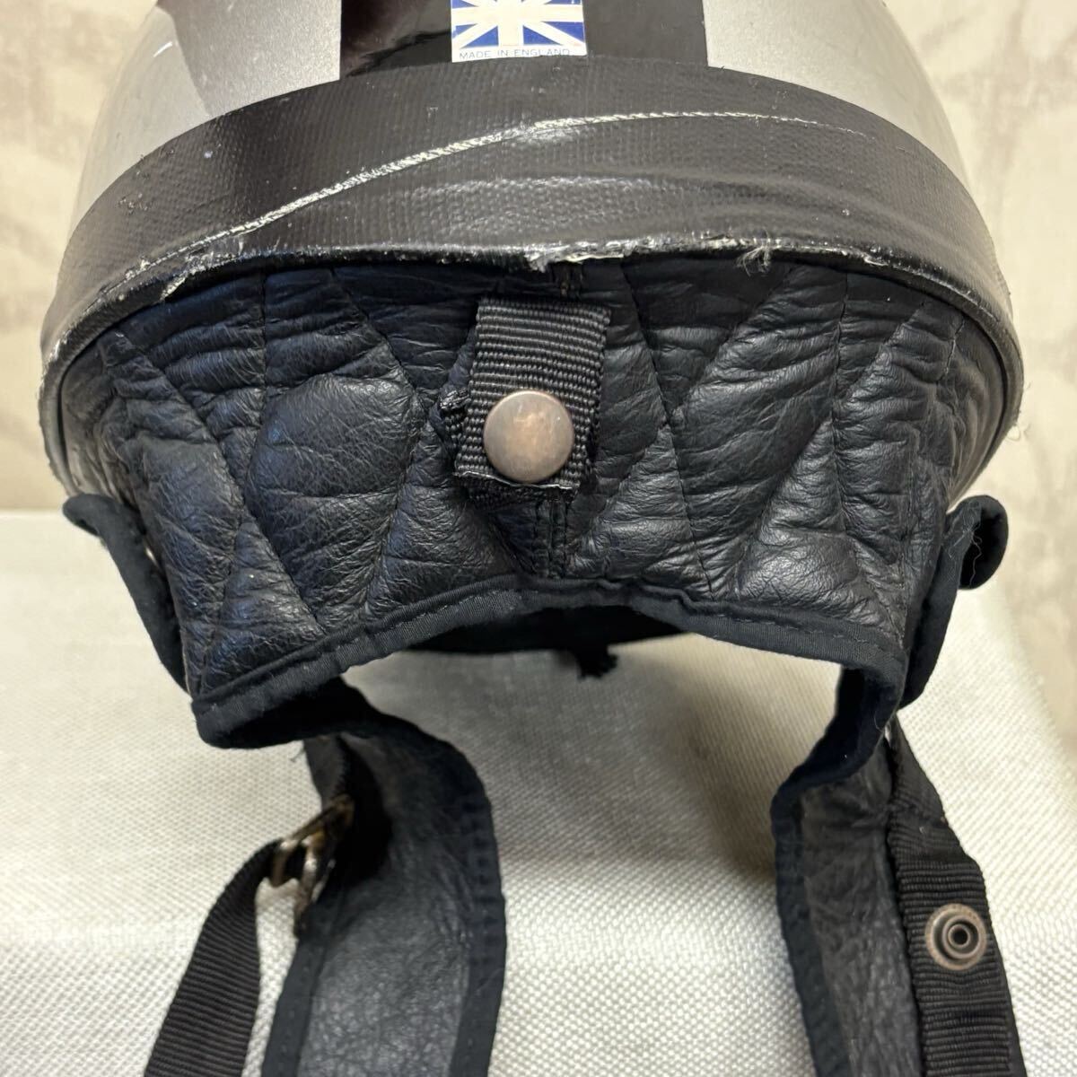 dabida(Davida) Англия производства шлем Capton British Tradition полушлем semi-hat подлинная вещь Vintage половина ад 