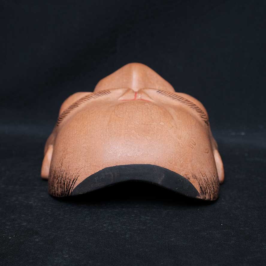 【慈光】3501　能面 彩色木彫 毘沙門天　小熊正銘 伊藤通彦門下 能楽 雅楽 日本伝統工芸　33_画像5