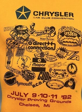 Chrysler Car Club Convention 80S ビンテージ ヴィンテージ Tシャツ Mopar Plymouth Dodge CUDA Road Runner hemi chargeri_画像4