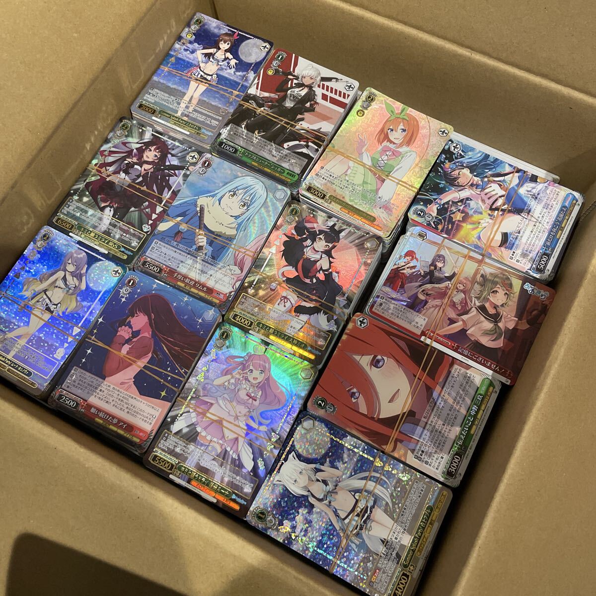 ヴァイスシュバルツ大量まとめ売り約5500枚 R RR SRなど一部あり 1円売り切り 引退①_画像1