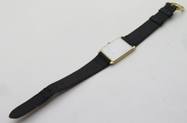 1円～【動品】SEIKO セイコー DOLCE ドルチェ 951-5090 メンズ クオーツ 腕時計 SGP 30 ゴールド ブラック リザードベルト　10-11-24_画像7