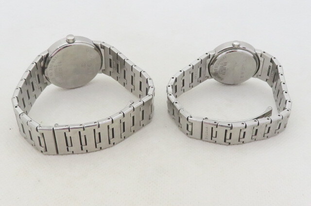 1円～【ペアウォッチ】BVLGARI ブルガリ ブルガリブルガリ BB30SSD/BB26SS QZ/クォーツ 腕時計　11-4-25_画像7