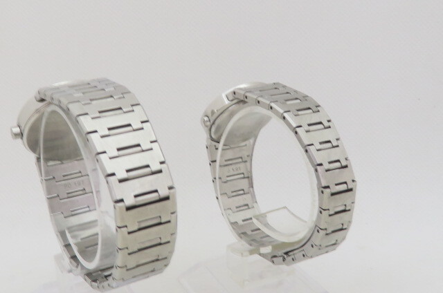 1円～【ペアウォッチ】BVLGARI ブルガリ ブルガリブルガリ BB30SSD/BB26SS QZ/クォーツ 腕時計　11-4-25_画像4