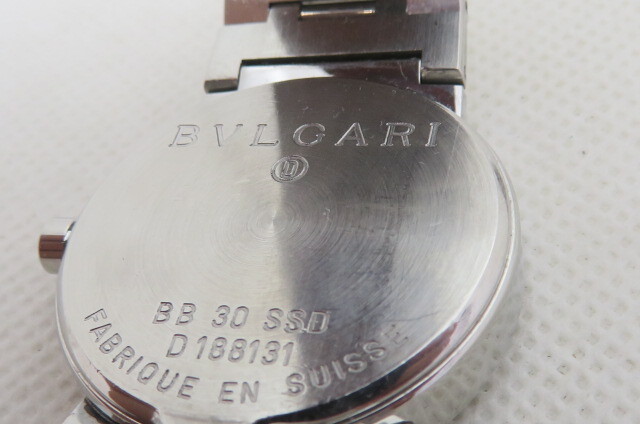1円～【ペアウォッチ】BVLGARI ブルガリ ブルガリブルガリ BB30SSD/BB26SS QZ/クォーツ 腕時計　11-4-25_画像9