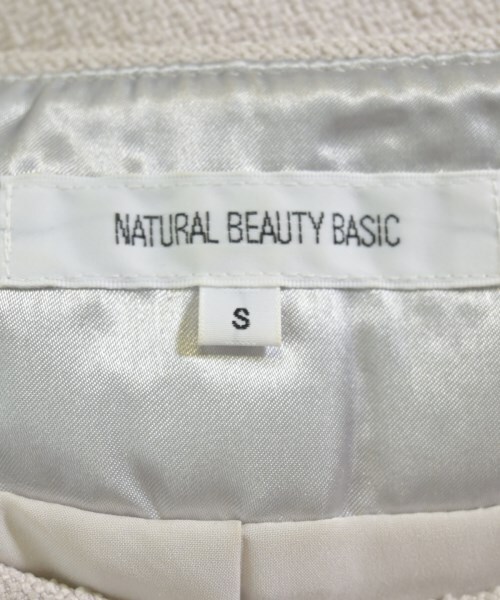 NATURAL BEAUTY BASIC ノーカラージャケット レディース ナチュラルビューティーベーシック 中古　古着_画像3