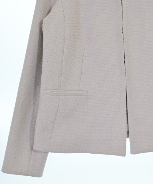 NATURAL BEAUTY BASIC ノーカラージャケット レディース ナチュラルビューティーベーシック 中古　古着_画像5