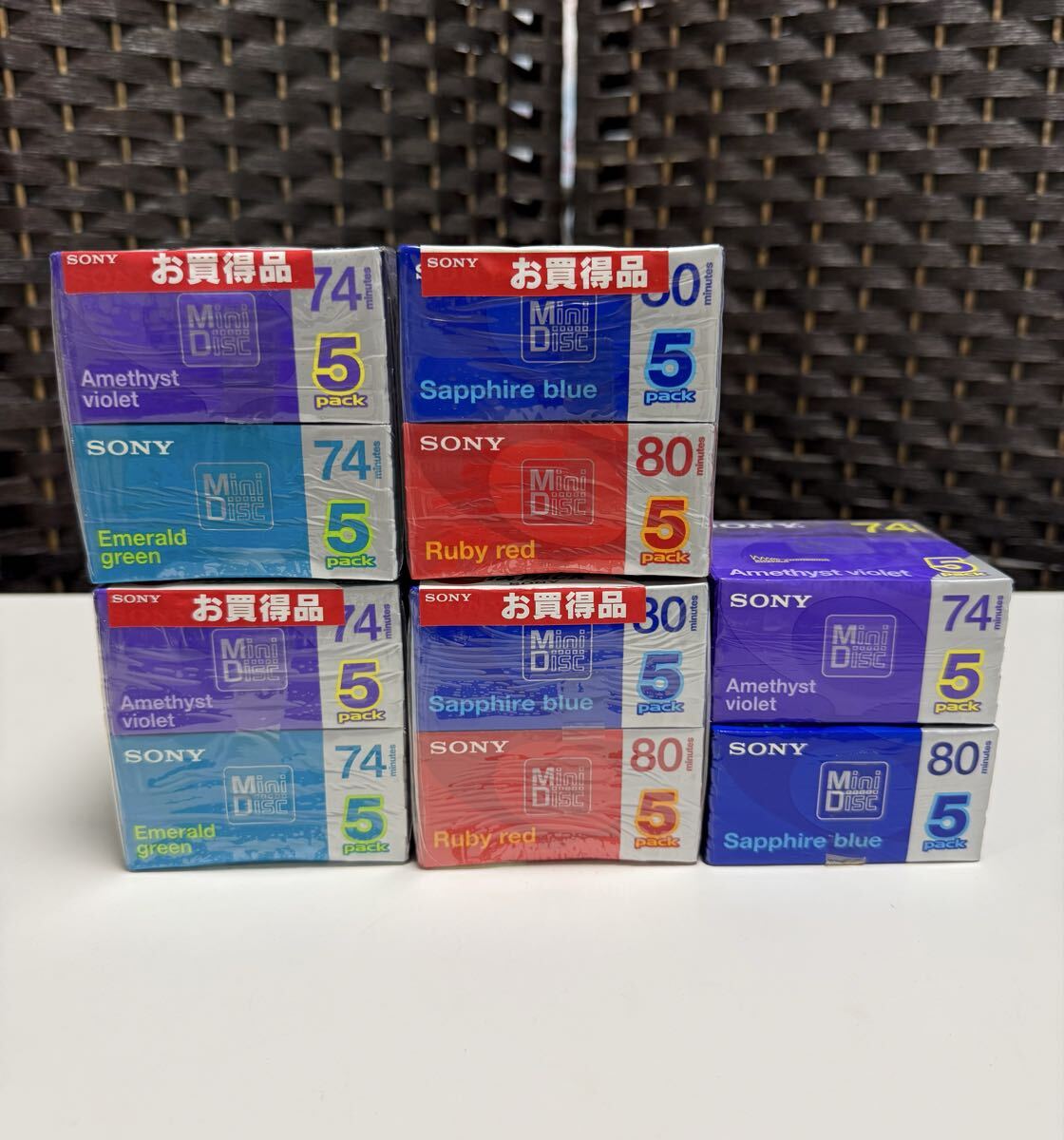 1 иен старт нераспечатанный хранение товар SONY MD диск итого 50 листов суммировать запись для Mini диск 80 минут 74 минут Sony носитель записи MD