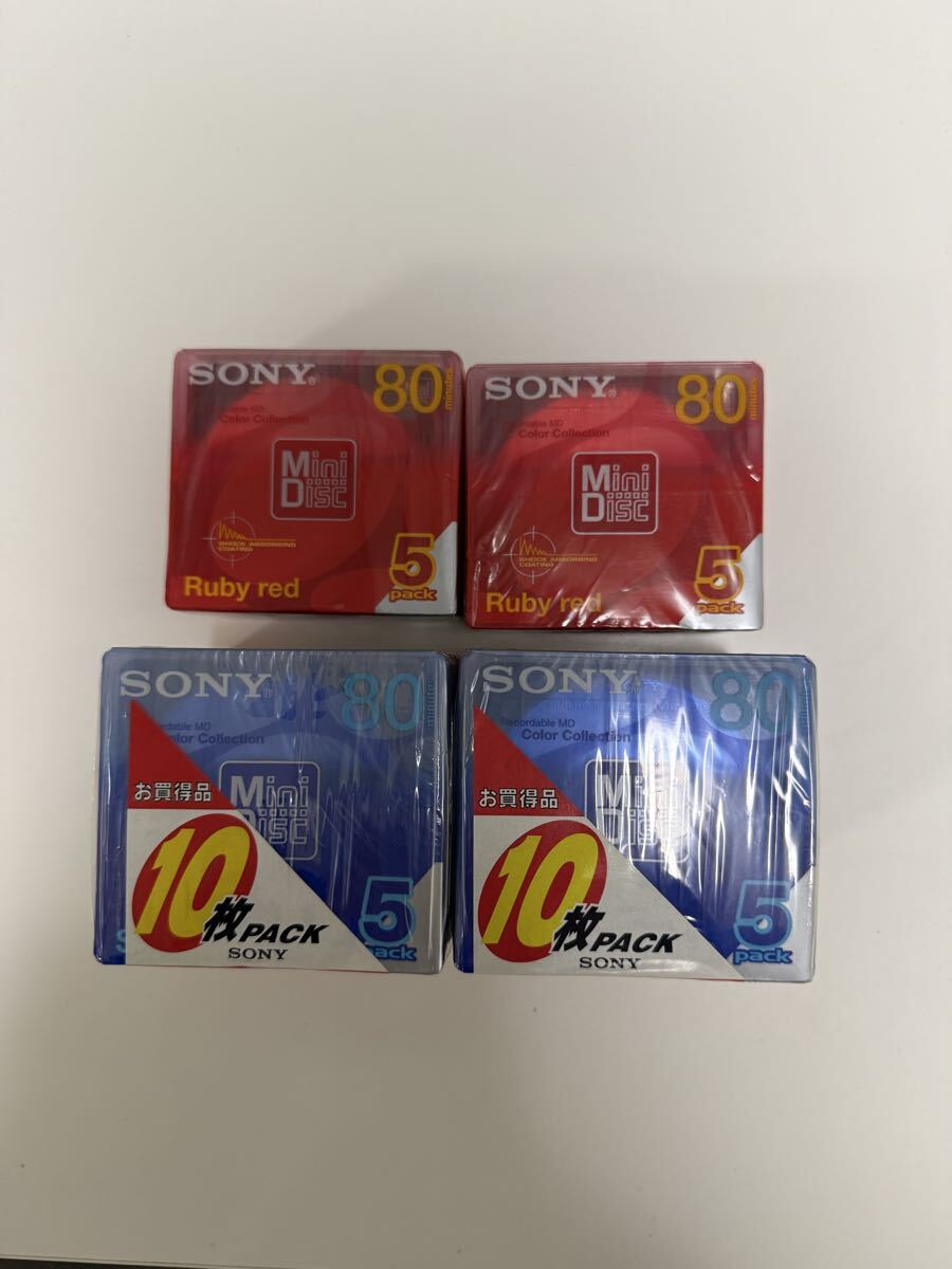 1 иен ~ нераспечатанный хранение товар SONY MD диск итого 150 листов суммировать запись для Mini диск 80 минут 74 минут Sony носитель записи Neige