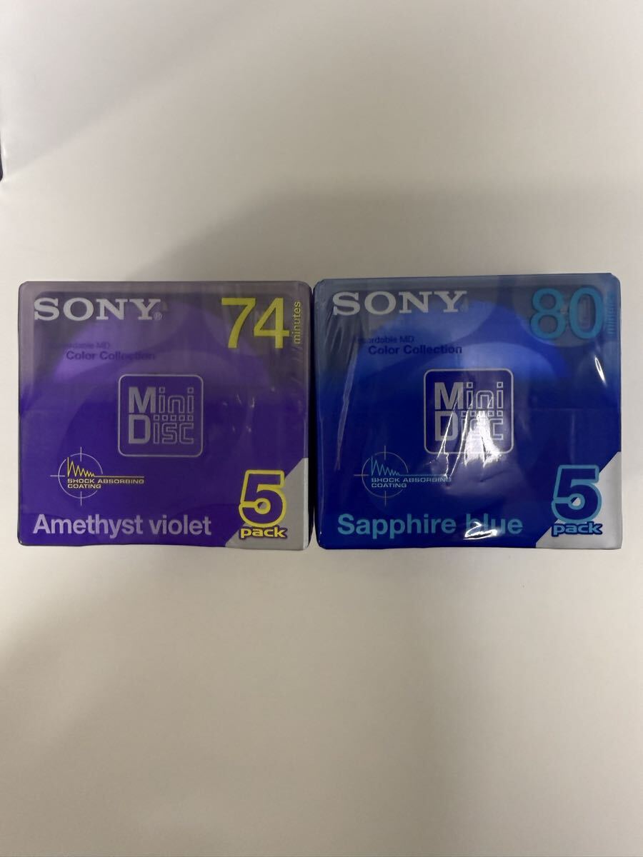 1 иен старт нераспечатанный хранение товар SONY MD диск итого 50 листов суммировать запись для Mini диск 80 минут 74 минут Sony носитель записи MD