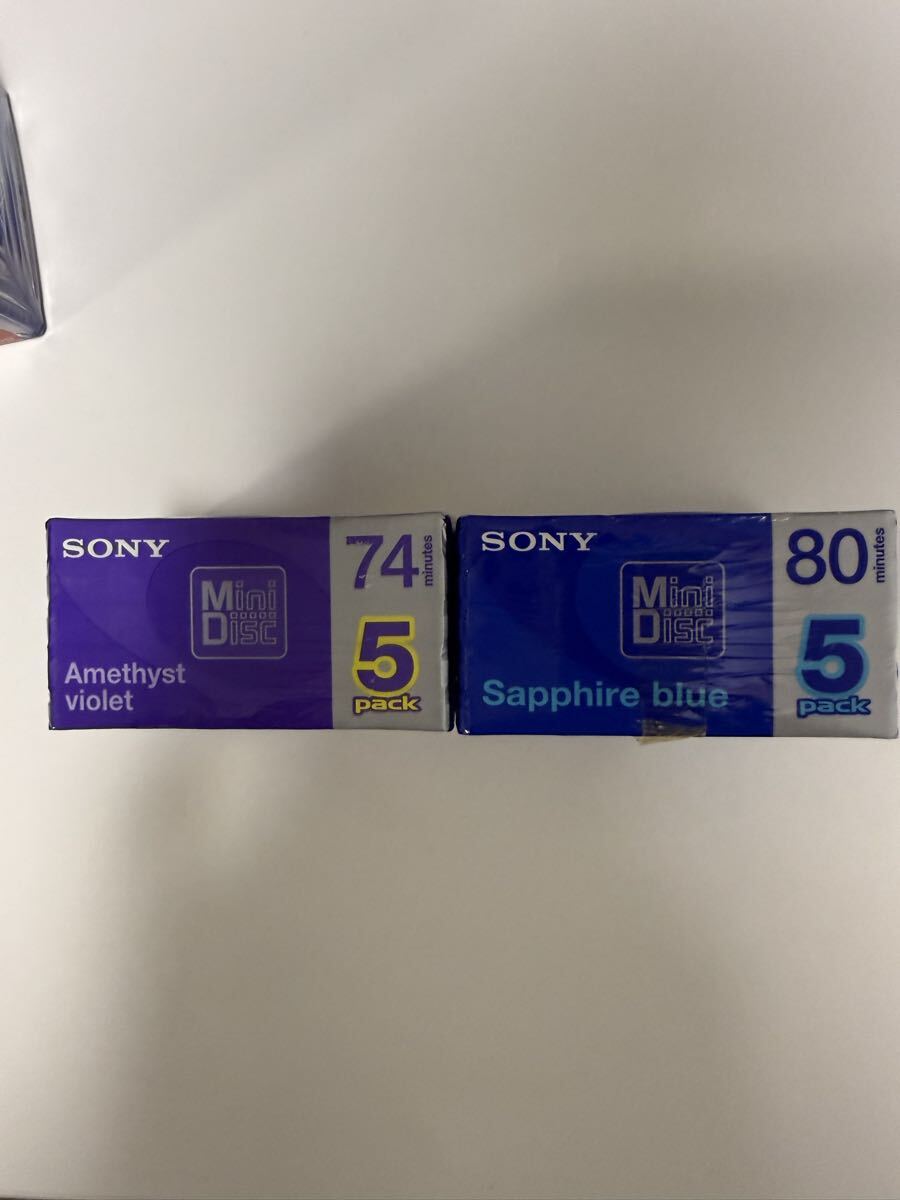 1 иен старт нераспечатанный хранение товар SONY MD диск итого 50 листов суммировать запись для Mini диск 80 минут 74 минут Sony носитель записи MD