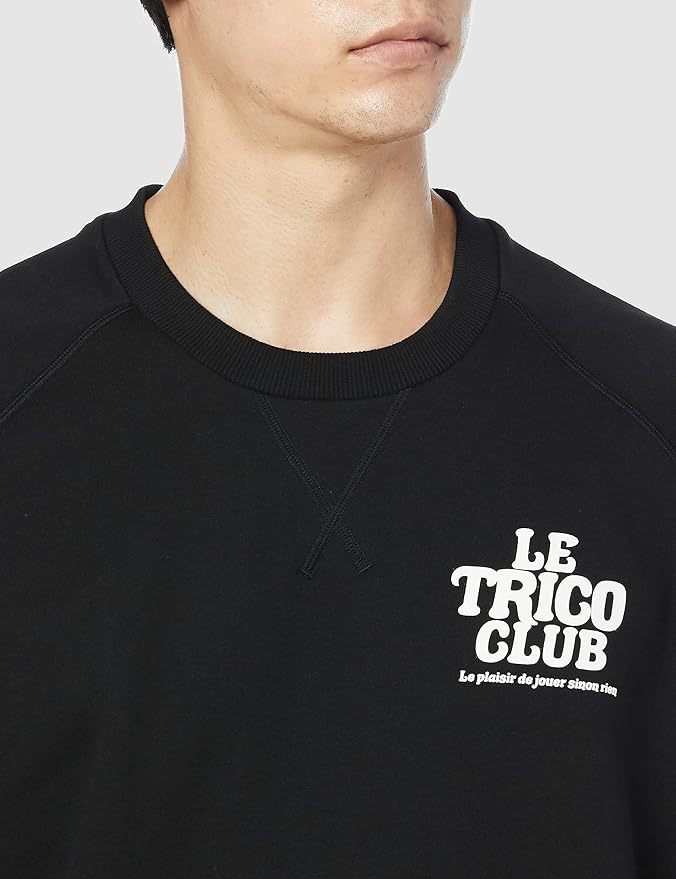 新品 ルコック ゴルフ トレーナー LLサイズ 黒 ブラック QGMTJL56NT 税込10,450円 裏毛 ストレッチ UVカット スウェット_画像3