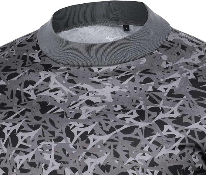 【新品】ミズノ ゴルフ インナーシャツ Lサイズ バイオネクスト モックネック 裏起毛 総柄 保温 E2MJB50309 定価8,800円 アンダーシャツ_画像4