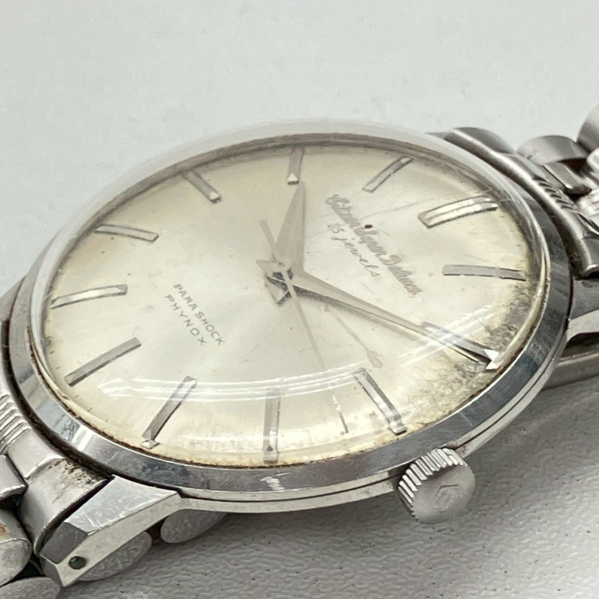 Y053-SG1-1194◎ CITIZEN シチズン メンズ腕時計 Super Deluxe 1507063 手巻き MT ラウンド 3針 ヴィンテージ 稼働 KA_画像7