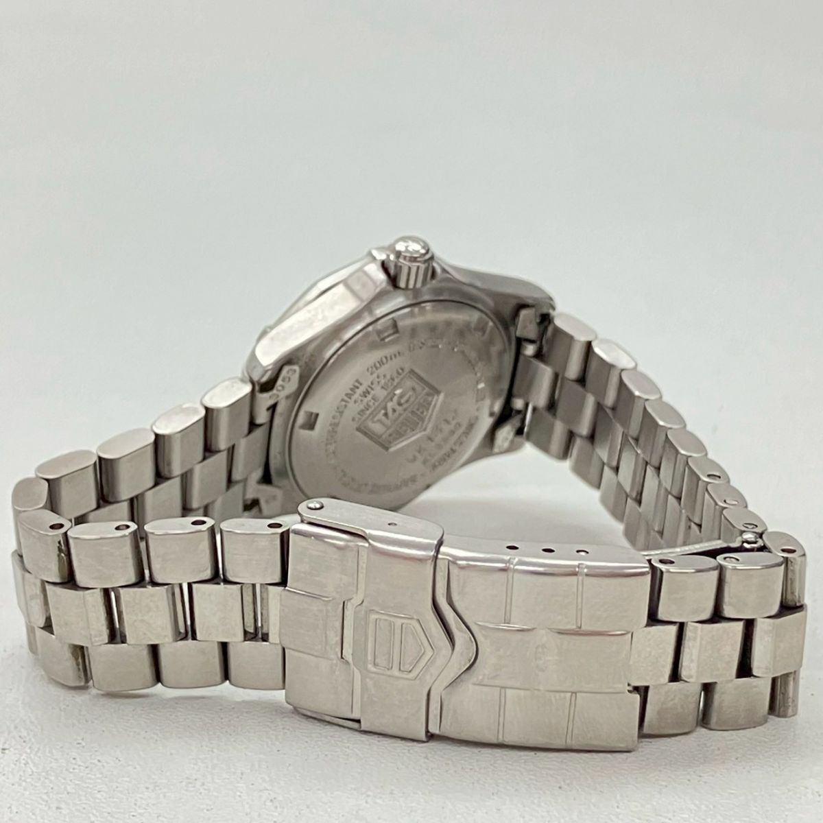 Z016-T6-3947◎ TAG HEUER タグホイヤー レディース腕時計 2000シリーズ WK1312 QUARTZ クォーツ ラウンド 回転ベゼル デイト KA_画像5