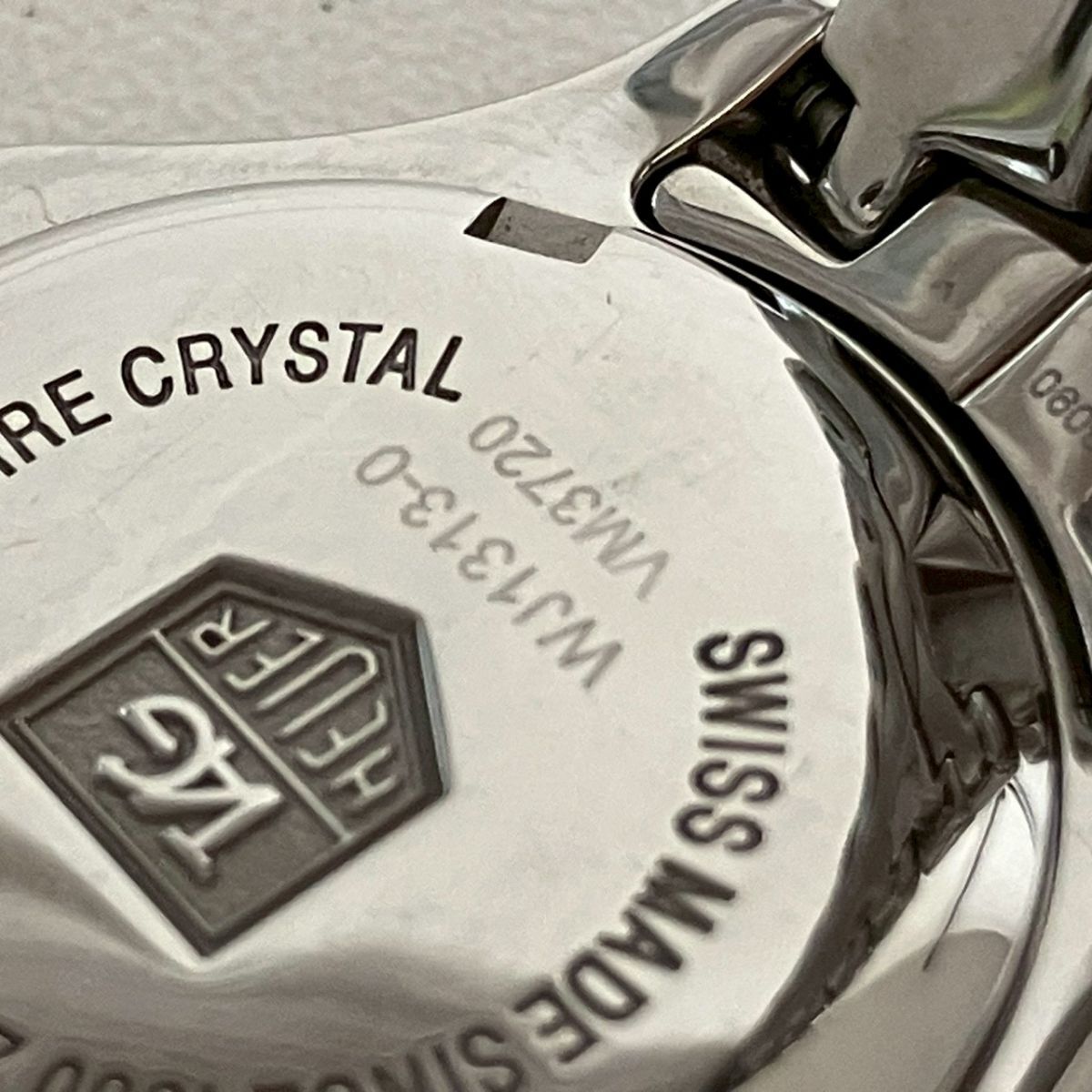 Z069-W19-1175◎ 【電池交換済み/稼働】 TAG HEUER レディース腕時計 LINK WJ1313-0 QUARTZ ラウンド 回転ベゼル シェル文字盤 デイト KA_画像2