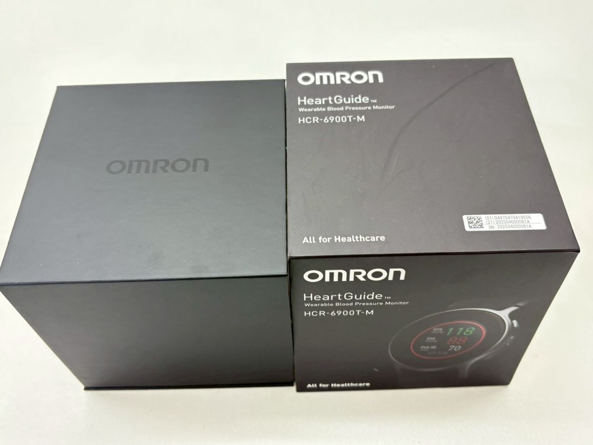 Z247-K64-561 OMRON Omron автоматика электронный тонометр переносной тонометр Heart Guide HCR-6900T-M код / инструкция / с коробкой сделано в Японии электризация проверка OK KA