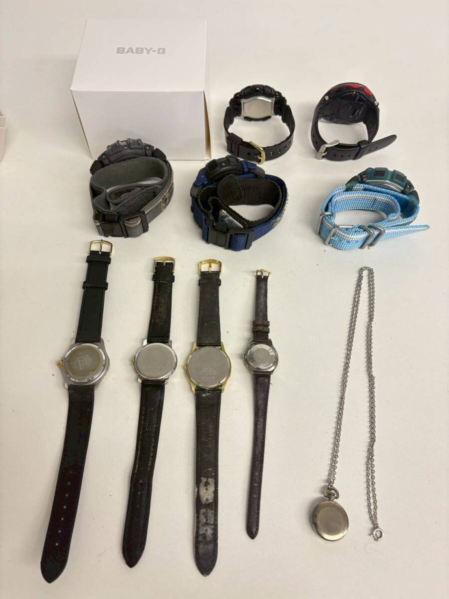 Z257-■ 腕時計 ペンダント 10点セット TAG HEUER SEIKO アナデジ デジタル スモセコ クォーツ 手巻き メンズ レディース 稼働品有 KA_画像7