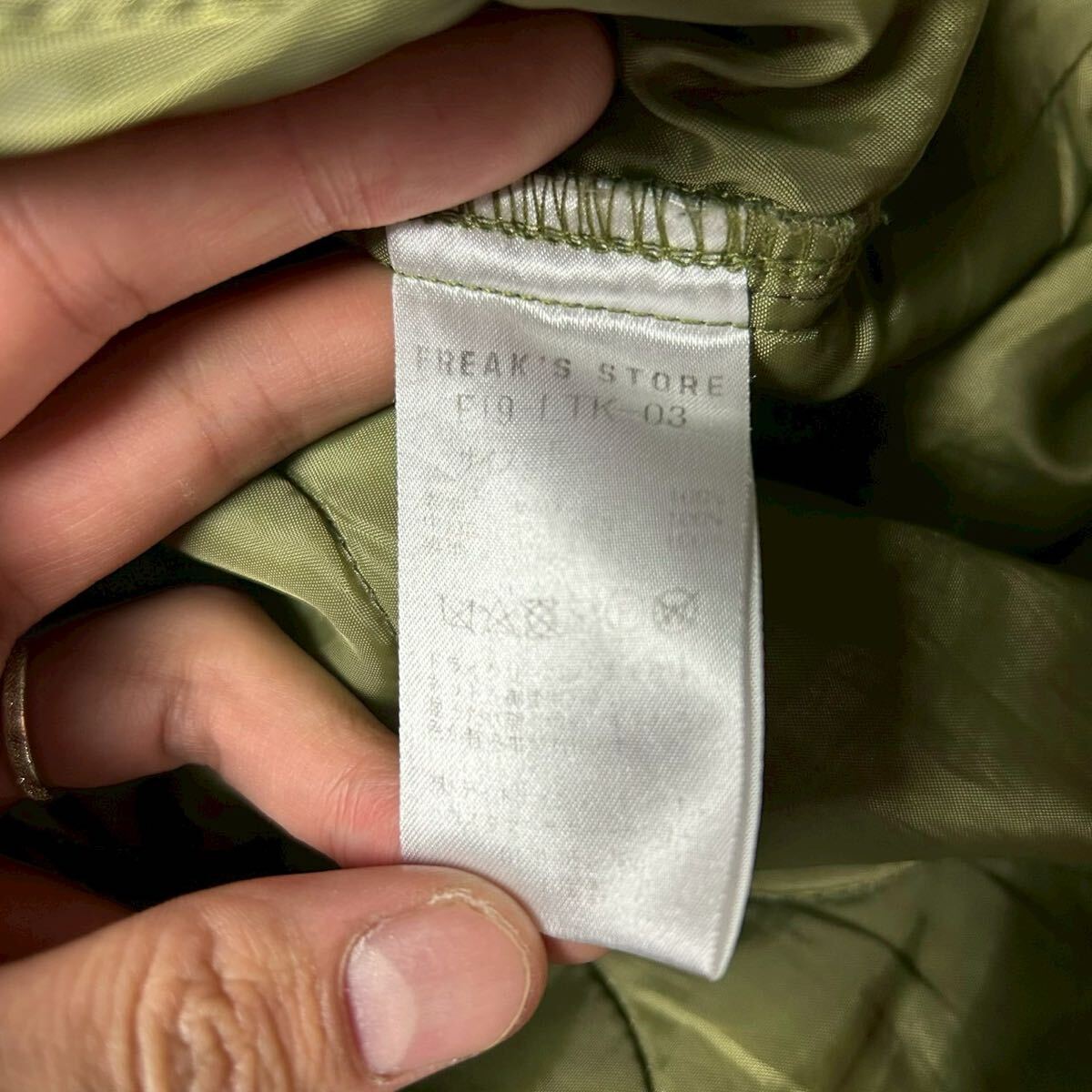 FREAKS STORE フリークスストア M65 ライナー ミリタリーコート キルティングライナー ライナーコート モッズコート キルティングコート_画像6
