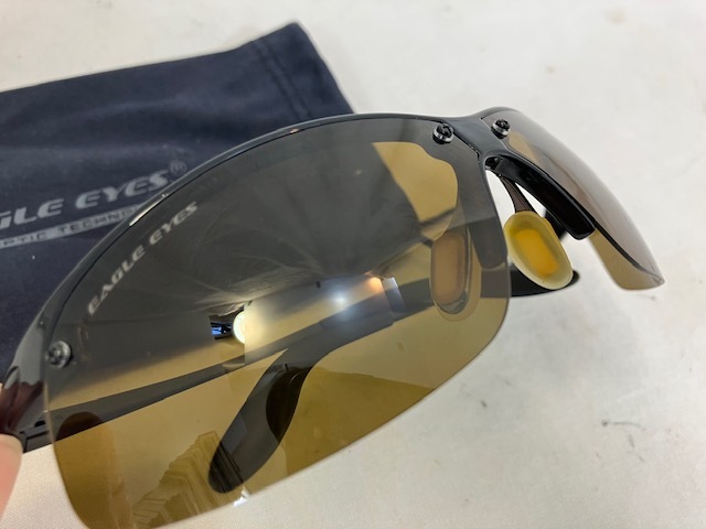 EAGLE EYES　偏光サングラス　Certified TriLenium Lens　PANO-VU　#20081　7394　中古　_画像2