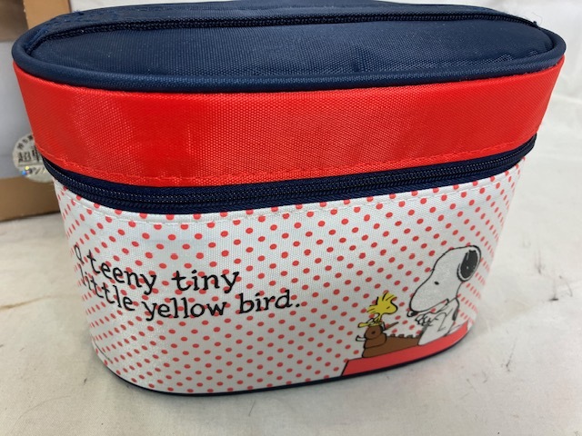 スケーター スヌーピー　フォークケース付保温ジャー付ランチボックス　未使用_画像7