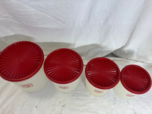 タッパーウェア マキシデコレーター 大小 4点 セット 中古_画像2