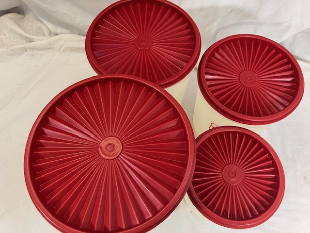 タッパーウェア マキシデコレーター 大小 4点 セット 中古_画像3